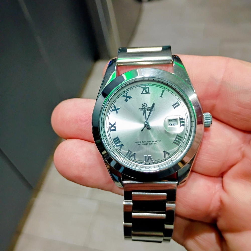 Silver Roman Numeral Watch